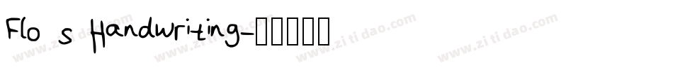 Flo s Handwriting字体转换